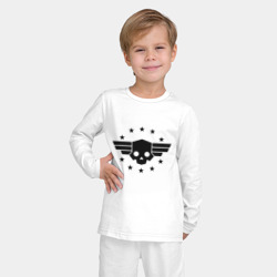 Детская пижама с лонгсливом хлопок Logo helldivers 2 - фото 2