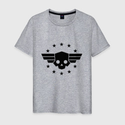 Logo helldivers 2 – Мужская футболка хлопок с принтом купить со скидкой в -20%