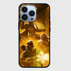 Чехол для iPhone 13 Pro Адские десантники в деле - helldivers 2