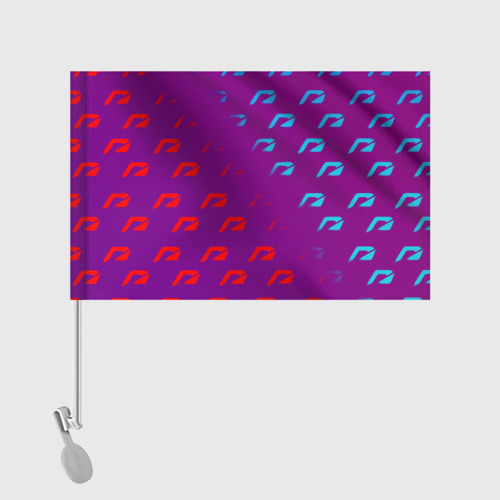 Флаг для автомобиля НФС лого градиент текстура - фото 2