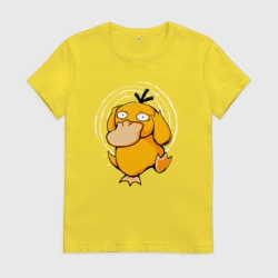 Женская футболка хлопок Желтая утка псидак