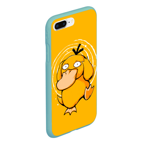 Чехол для iPhone 7Plus/8 Plus матовый Псидак желтая утка покемон, цвет мятный - фото 3