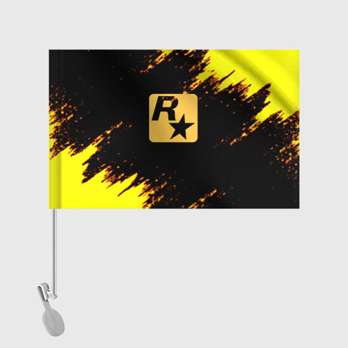 Флаг для автомобиля Рокстар текстура краски - фото 2