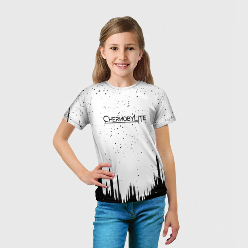 Детская футболка 3D Чернобыль лайт текстура геймер, цвет 3D печать - фото 5