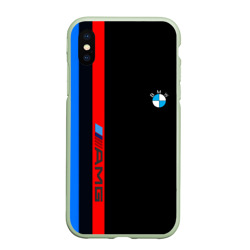 Чехол для iPhone XS Max матовый BMW amg sport 