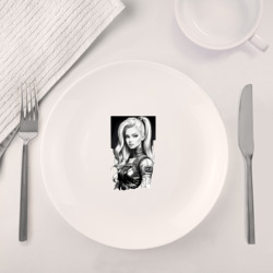 Набор: тарелка + кружка Barbie - sketch ai art - фото 2