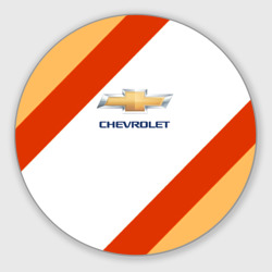 Круглый коврик для мышки Chevrolet line