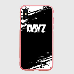 Чехол для iPhone XS Max матовый Dayz текстура краски