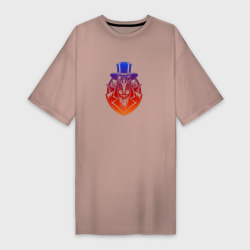 Платье-футболка хлопок Логотип чумного доктора 