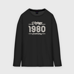 Мужской лонгслив oversize хлопок Лимитированный выпуск 1980