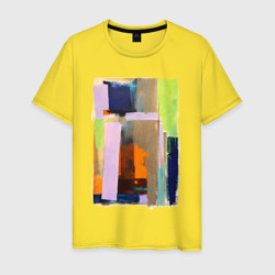 Абстрактная живопись – Мужская футболка хлопок с принтом купить со скидкой в -20%
