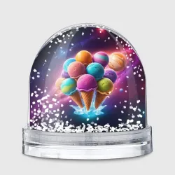 Игрушка Снежный шар Космическое мороженое волшебное