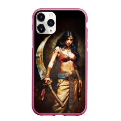 Чехол для iPhone 11 Pro Max матовый Прекрасная воительница-амазонка