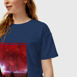 Женская футболка хлопок Oversize Поле битвы - helldivers 2 - фото 2