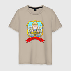 Милый ангел хранитель – Мужская футболка хлопок с принтом купить со скидкой в -20%