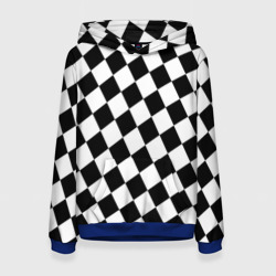Женская толстовка 3D Шахматные клетки абстракция