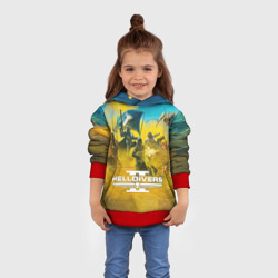 Детская толстовка 3D Адские десантники против жуков - helldivers 2 - фото 2