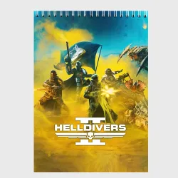 Скетчбук Адские десантники против жуков - helldivers 2