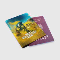 Обложка для паспорта матовая кожа Адские десантники против жуков - helldivers 2 - фото 2