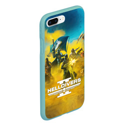 Чехол для iPhone 7Plus/8 Plus матовый Адские десантники против жуков - helldivers 2 - фото 2