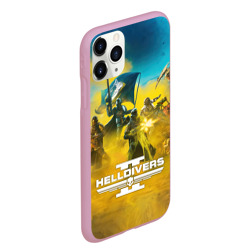 Чехол для iPhone 11 Pro Max матовый Адские десантники против жуков - helldivers 2 - фото 2