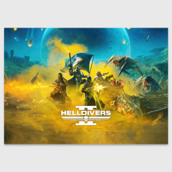 Поздравительная открытка Адские десантники против жуков - helldivers 2