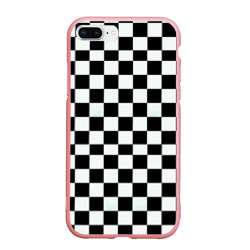 Чехол для iPhone 7Plus/8 Plus матовый Шахматный паттерн доска