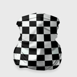 Бандана-труба 3D Шахматный паттерн доска