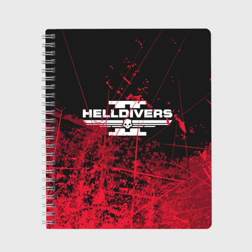 Тетрадь Helldivers 2 red