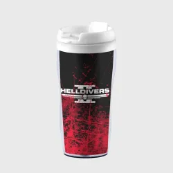 Термокружка-непроливайка Helldivers 2 red