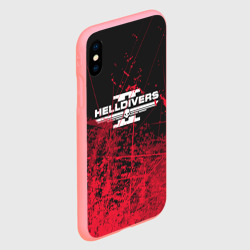 Чехол для iPhone XS Max матовый Helldivers 2 red - фото 2