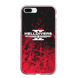 Чехол для iPhone 7Plus/8 Plus матовый Helldivers 2 red