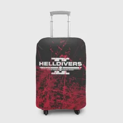 Чехол для чемодана 3D Helldivers 2 red