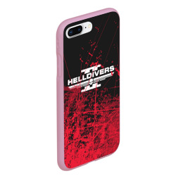 Чехол для iPhone 7Plus/8 Plus матовый Helldivers 2 red - фото 2