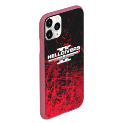 Чехол для iPhone 11 Pro Max матовый Helldivers 2 red - фото 2