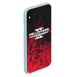 Чехол для iPhone XS Max матовый Helldivers 2 red - фото 2