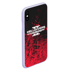 Чехол для iPhone XS Max матовый Helldivers 2 red - фото 2