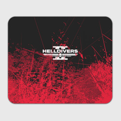 Прямоугольный коврик для мышки Helldivers 2 red