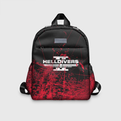 Детский рюкзак 3D Helldivers 2 red