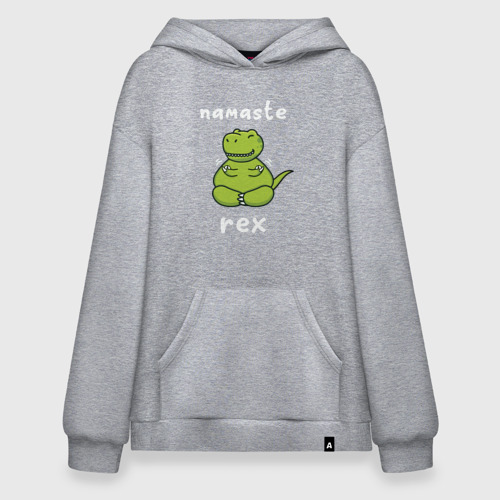 Худи SuperOversize хлопок Namaste Rex, цвет меланж