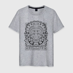 Ацтекское божество – Мужская футболка хлопок с принтом купить со скидкой в -20%