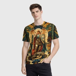 Мужская футболка 3D Архангел Михаил - фото 2