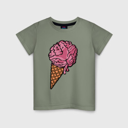 Детская футболка хлопок Brain ice cream