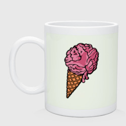 Кружка керамическая Brain ice cream