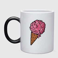 Кружка хамелеон Brain ice cream