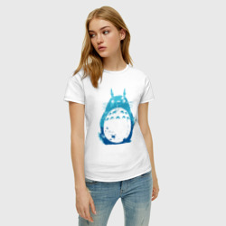 Женская футболка хлопок Blue Totoro - фото 2