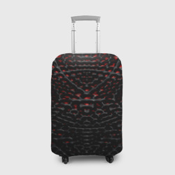 Чехол для чемодана 3D Красная кожа змеи 