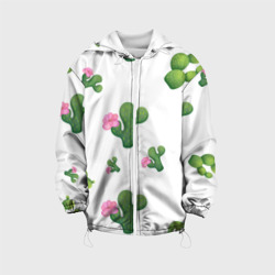 Детская куртка 3D Мексиканские кактусы с цветами