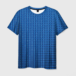 Мужская футболка 3D Графический эффект с меняющимся прямоугольником в текстуре