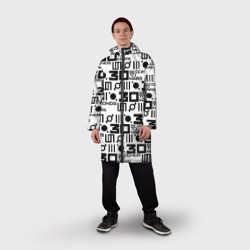 Мужской дождевик 3D Thirty Seconds to Mars pattern rock - фото 2